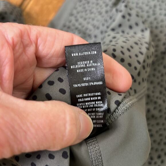 Women’s All Fenix moss green legging high rise size xsmall - Picture 8 of 8